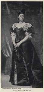 Fru William Astor (litho) av Charles Emile Auguste Carolus-Duran