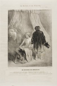 En tilhenger av Broussais (plate 7) av Charles Emile Jacque