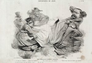 En intenst omstridt ung kvinne av Charles Emile Jacque