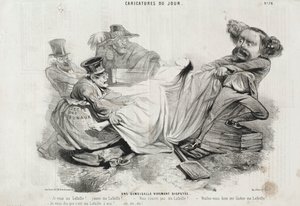 Dagens tegneserie: nr. 78, En sterkt omstridt ung dame. av Charles Emile Jacque