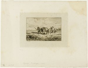 Krysser broen av Charles Emile Jacque