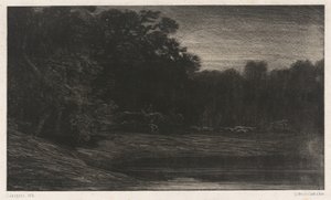 Hjortejakt av Charles Emile Jacque