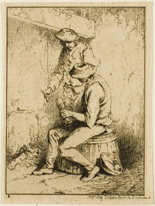 Drikkere av Charles Emile Jacque