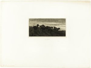 Kveld av Charles Emile Jacque