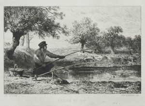Fiske av Charles Emile Jacque