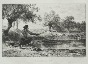 Fiske. av Charles Emile Jacque