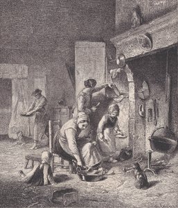Velling, fra Le Magasin Pittoresque, ca. 1852. av Charles Emile Jacque