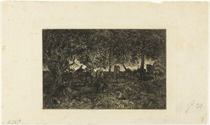 I skogen av Charles Emile Jacque