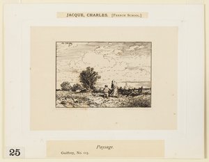 Landsbygda av Charles Emile Jacque