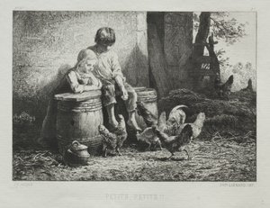 Liten, liten av Charles Emile Jacque