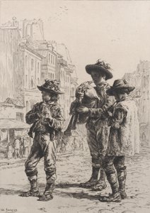 Pifferaris, 1864. av Charles Emile Jacque