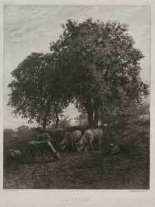Hvile av Charles Emile Jacque