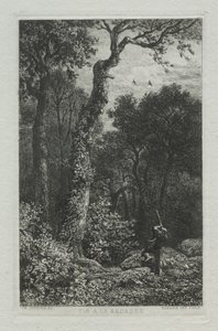 Skyter Woodcock. av Charles Emile Jacque