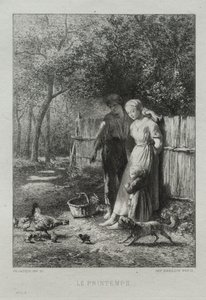 Våren av Charles Emile Jacque