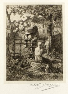 Sommer av Charles Emile Jacque