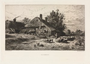 Hamlet. av Charles Emile Jacque