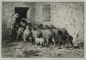 Tilbakekomsten av Charles Emile Jacque