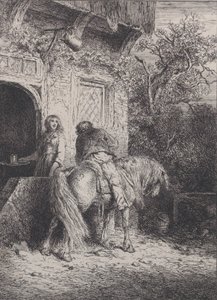 Rytteren, ca. 1845. av Charles Emile Jacque