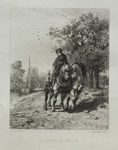 Slepebanen av Charles Emile Jacque