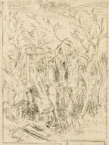 Uten tittel (landskap) av Charles Emile Jacque