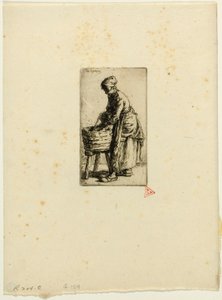 Vaskekvinne av Charles Emile Jacque