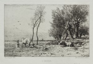 Vinter av Charles Emile Jacque