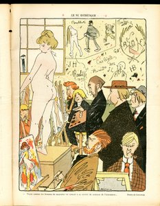 Den estetiske naken (illustrasjon) av Charles Emile called Carlegle Egli