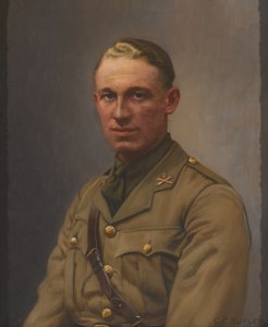 Løytnant A L Bobby, Machine Gun Corps and the Middlesex Regiment, 1917 ca. av Charles Ernest Butler