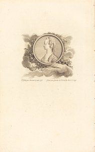 Marie Antoinette av Charles Etienne Gaucher after Jean Michel Moreau