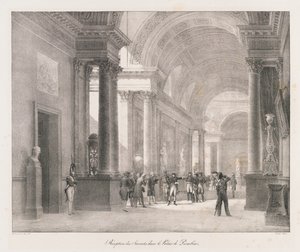 Inn i Berlin, tidlig på 1800-tallet (litho) av Charles Etienne Pierre Motte