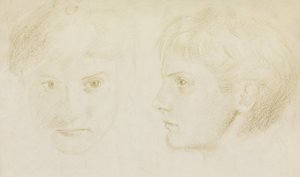 Edward Robert Hughes, 16 år gammel, 1867 (kritt på papir)