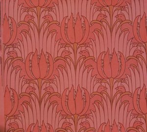 Tapet designet av Voysey, viktoriansk av Charles Francis Annesley Voysey
