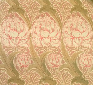 Tapet designet av Voysey, viktoriansk av Charles Francis Annesley Voysey