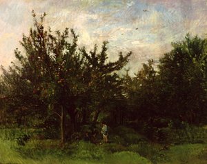 En eplehage av Charles Francois Daubigny