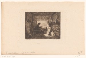 En kunstners atelier Le bateau-atelier Serier med landskap og hendelser rundt vann (serietittel) Reise på bateau av Charles Francois Daubigny