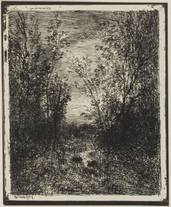 Bekk i lysningen av Charles Francois Daubigny