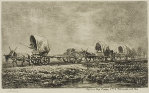 Overbygde vogner (Suvenir of the Morvan) av Charles Francois Daubigny