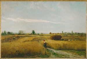 Innhøsting (maleri på lerret) av Charles Francois Daubigny