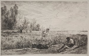 Høyproduksjon av Charles Francois Daubigny