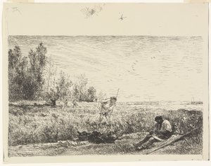 Høsting av Charles Francois Daubigny