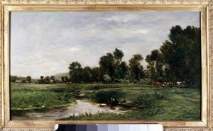 Arques Valley-maleriet av Charles Francois Daubigny av Charles Francois Daubigny