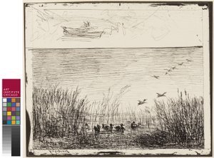 Myr med ender, 1862 av Charles Francois Daubigny