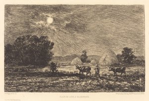 Måneskinn på Valmondois av Charles Francois Daubigny