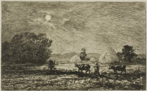 Måneskinn på Valmondois av Charles Francois Daubigny