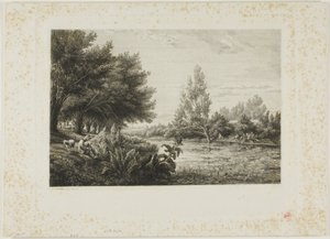 Nær Choisy-le-Roi av Charles Francois Daubigny
