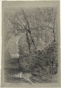 Stien i skogen av Charles Francois Daubigny