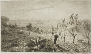 Soloppgang av Charles Francois Daubigny