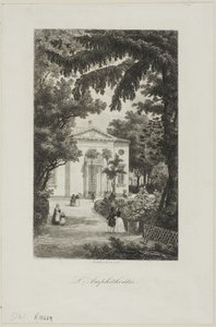 Amfiteateret i Jardin des Plantes av Charles Francois Daubigny