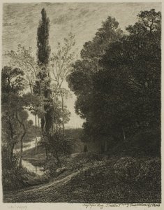 The Banks of the Cousin av Charles Francois Daubigny