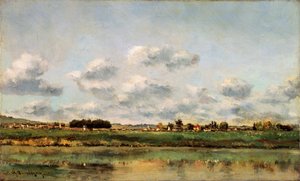 The Banks of the Oise, 1859. av Charles Francois Daubigny